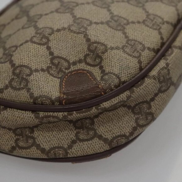 GUCCI GG Supreme Web Sherry Line Shoulder Bag PVC Red 156 02 066 Auth 115100 - Picture 4 of 16